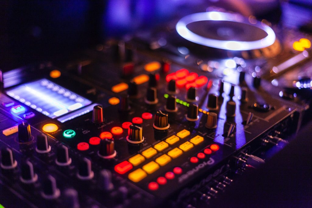 Close-up Photo of Lighted Dj Controller